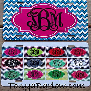 Car Tag, Chevron Pattern