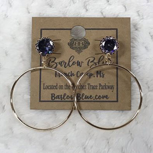 Glitzy Dainty Gold Hoops