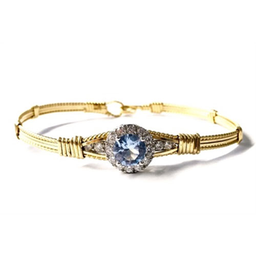 Aquamarine Cubic Zirconia Bracelet