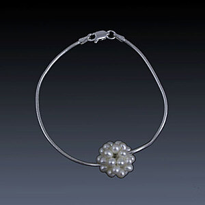 Mississippi Cotton Boll Bracelet