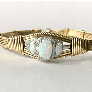 Three-Stone Opal Bracelet