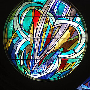 Custom Round Stained Glass Window