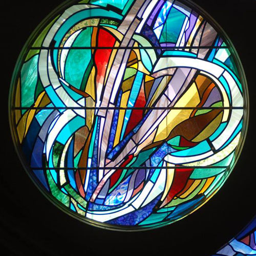 Custom Round Stained Glass Window
