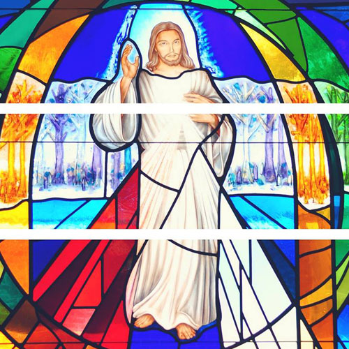 Custom Stained Glass Church Window