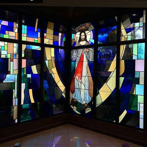 Holy Savior Stained Glass Window