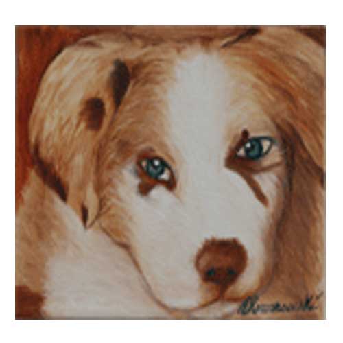 Umber Oil Canvas Portrait