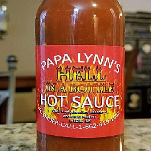 Papa Lynn's HELL in a Bottle Hot Sauce