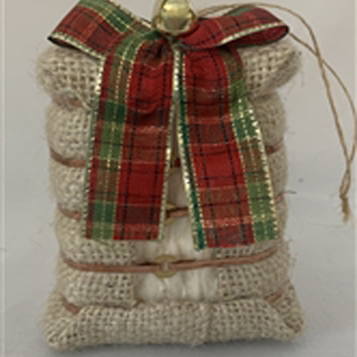 Cotton Boll Ornament, 3.5 Inch