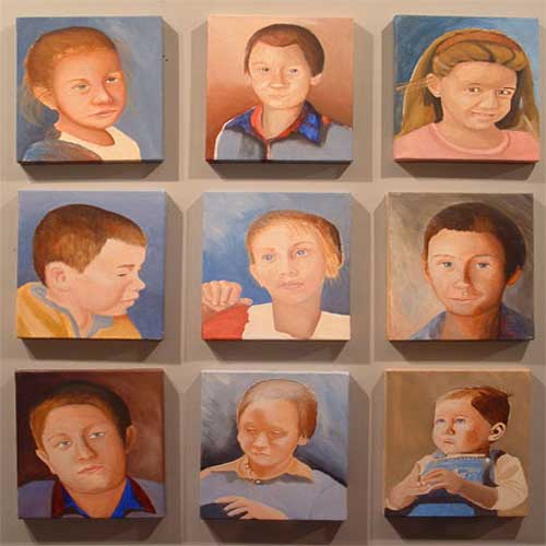Portraits on Canvas, Acrylic or Oil