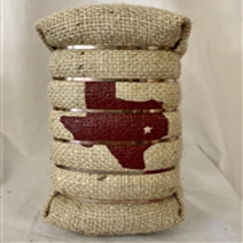 Texas Maroon 6 Inch Cotton Bale
