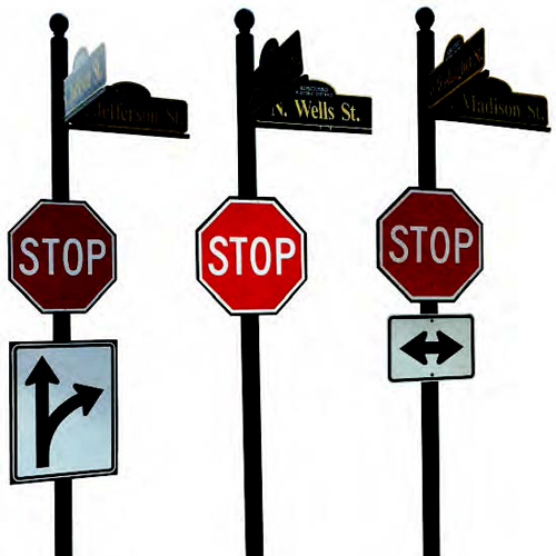Stop & Street Sign Posts